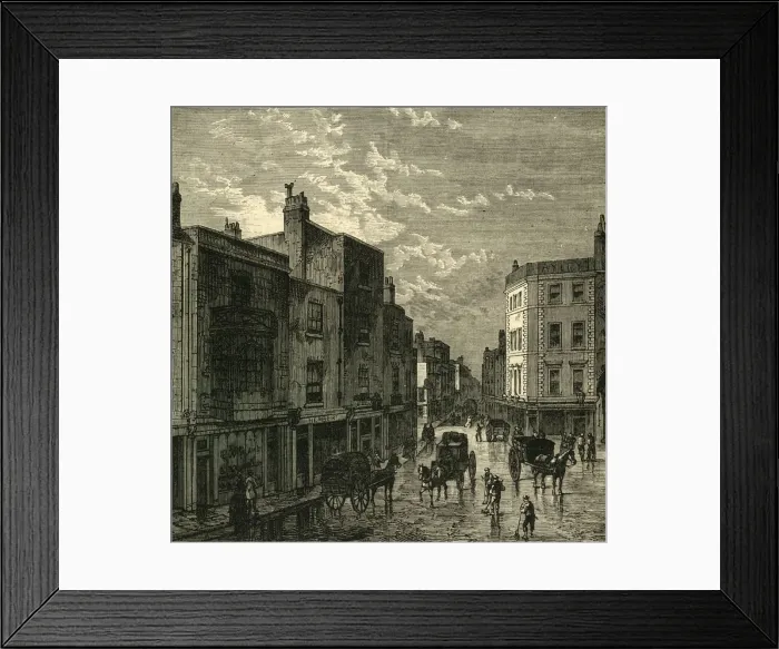 Framed Print : Kensington High Street, in 1860, (c1876). Creator: Unknown Framed Print : Kensington High Street, in 1860, (c1876). Creator: Unknown