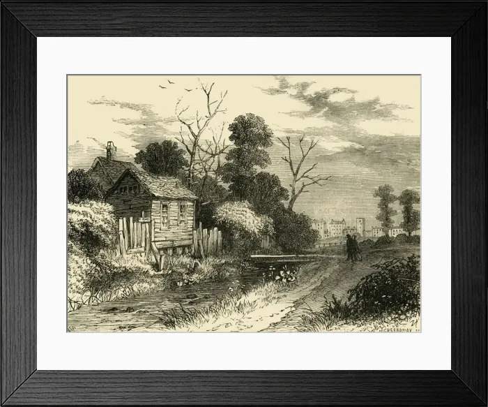 Framed Print : The Fleet River, near St. Pancras, 1825, (c1876). Creator: Unknown Framed Print : The Fleet River, near St. Pancras, 1825, (c1876). Creator: Unknown