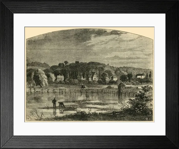 Framed Print : Highgate Ponds, c1876. Creator: Unknown