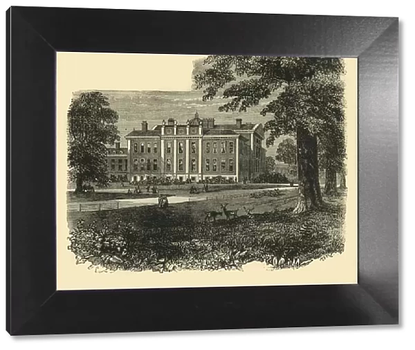 Kensington Palace, from the Gardens, c1876. Creator: Unknown