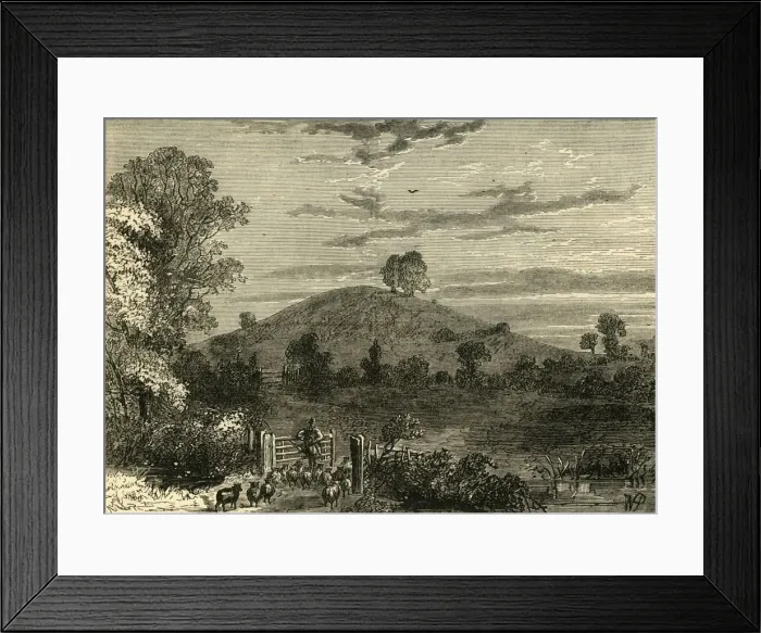 Framed Print : Primrose Hill in 1780, (c1876). Creator: Unknown Framed Print : Primrose Hill in 1780, (c1876). Creator: Unknown