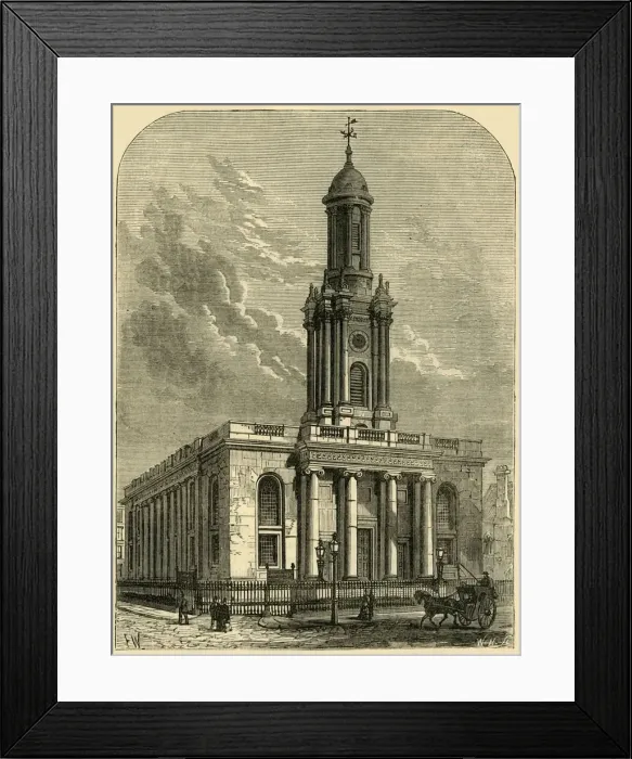 Framed Print : Trinity Church, Albany Street, c1876. Creator: Unknown Framed Print : Trinity Church, Albany Street, c1876. Creator: Unknown