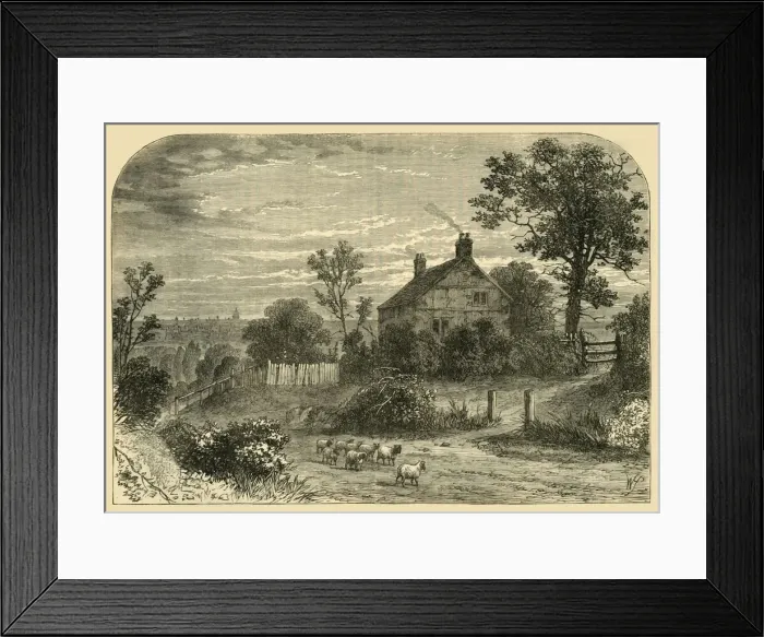 Framed Print : Sir Richard Steeles House, Haverstock Hill, c1876. Creator: Unknown Framed Print : Sir Richard Steeles House, Haverstock Hill, c1876. Creator: Unknown