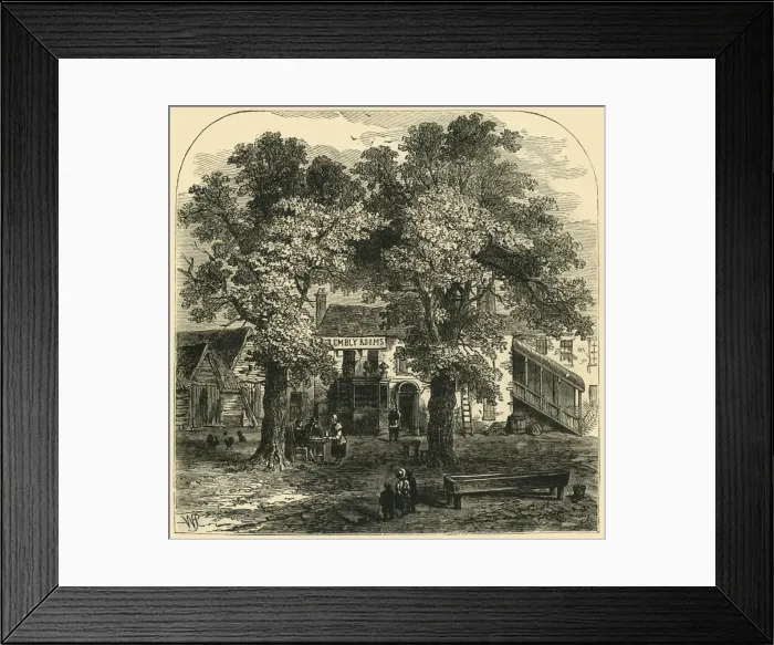 Framed Print : The Assembly Rooms, Kentish Town, 1750, (c1856). Creator: Unknown Framed Print : The Assembly Rooms, Kentish Town, 1750, (c1856). Creator: Unknown