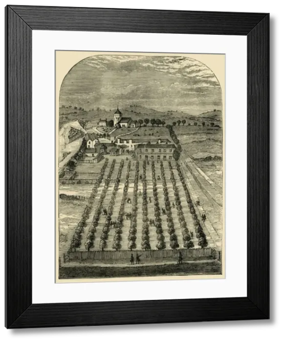 Framed Print : St Pancras Wells and Church in 1700. (c1876). Creator: Unknown Framed Print : St Pancras Wells and Church in 1700. (c1876). Creator: Unknown