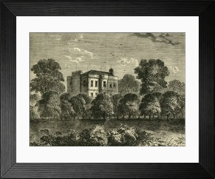 Framed Print : Councillor Agars House, Somers Town, in 1830, (c1876). Creator: Unknown Framed Print : Councillor Agars House, Somers Town, in 1830, (c1876). Creator: Unknown