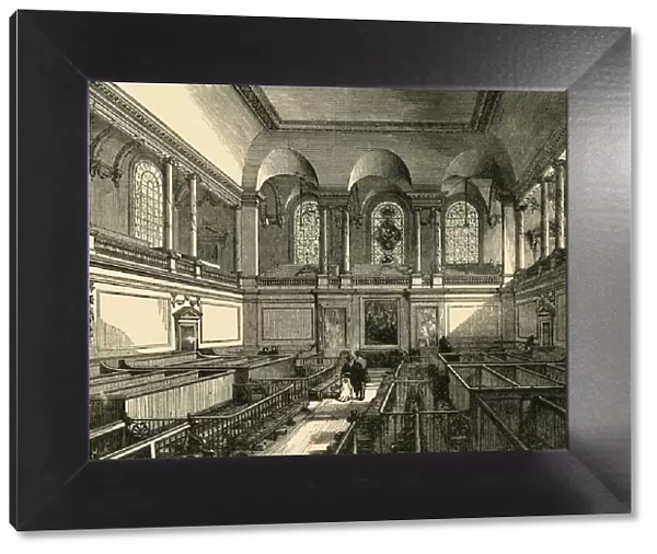 Interior of the Chapel of the Foundling Hospital, c1876. Creator: Unknown