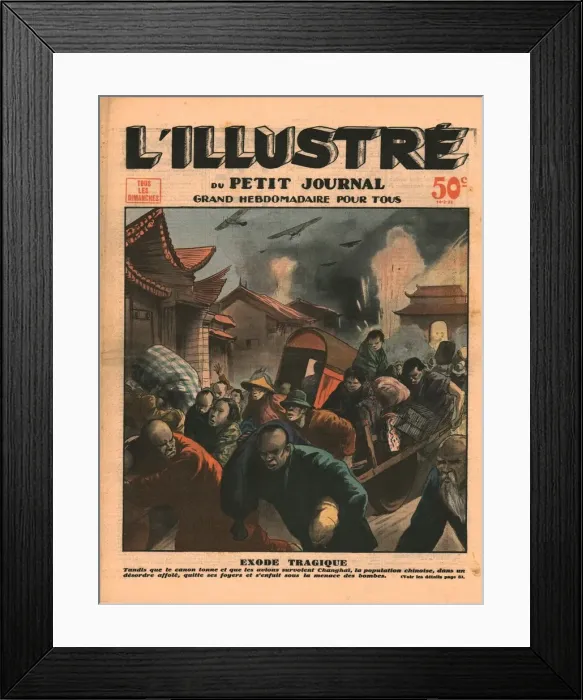 Framed Print : Tragic exodus, 1932. Creator: Unknown Framed Print : Tragic exodus, 1932. Creator: Unknown