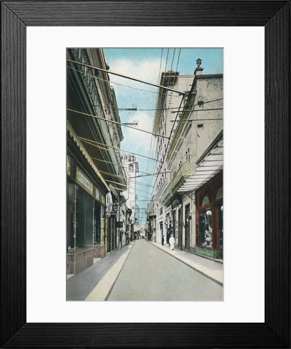 Framed Print : Habana: Calle Obispo O Pimargall. Obispo or Pimargall Street, c1910. Creator: Unknown Framed Print : Habana: Calle Obispo O Pimargall. Obispo or Pimargall Street, c1910. Creator: Unknown