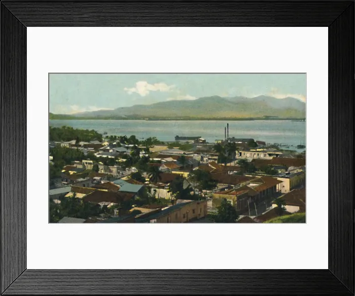 Framed Print : Santiago de Cuba. Vista parcial, c1910. Creator: Unknown Framed Print : Santiago de Cuba. Vista parcial, c1910. Creator: Unknown
