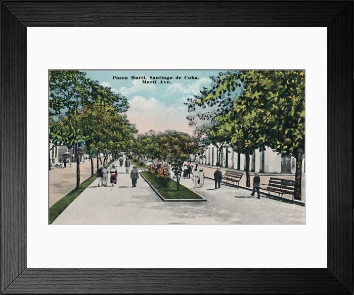 Framed Print : Paseo Marti, Santiago de Cuba, c1910. Creator: Unknown Framed Print : Paseo Marti, Santiago de Cuba, c1910. Creator: Unknown