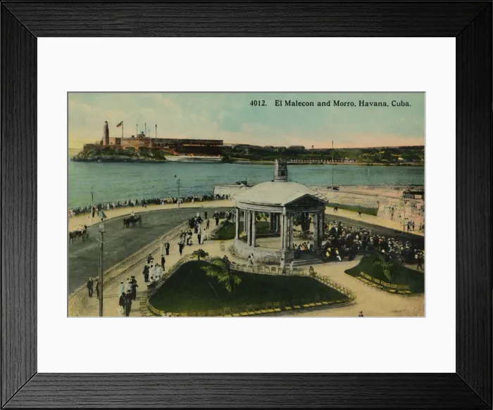 Framed Print : El Malecon and Morro, Havana, Cuba, c1915. Creator: Unknown Framed Print : El Malecon and Morro, Havana, Cuba, c1915. Creator: Unknown