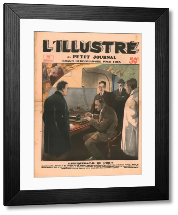 Framed Print : Will he make gold?, 1932. Creator: Unknown Framed Print : Will he make gold?, 1932. Creator: Unknown