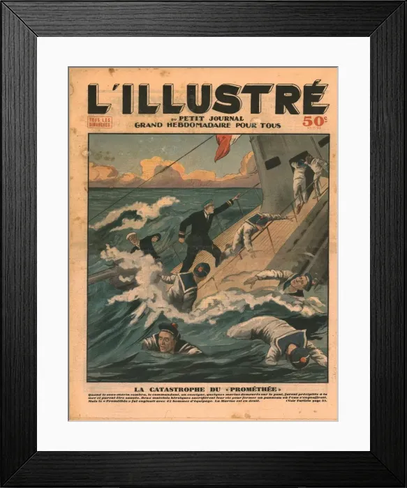Framed Print : The disaster of the Promethee, 1932. Creator: Unknown Framed Print : The disaster of the Promethee, 1932. Creator: Unknown