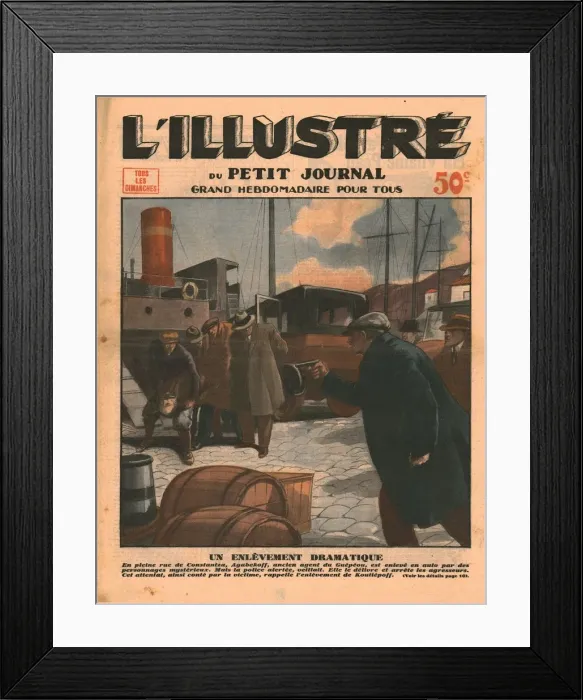 Framed Print : A dramatic abduction, 1932. Creator: Unknown Framed Print : A dramatic abduction, 1932. Creator: Unknown