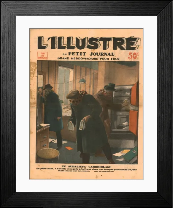 Framed Print : An audacious burglary, 1932. Creator: Unknown Framed Print : An audacious burglary, 1932. Creator: Unknown