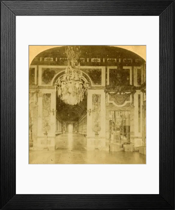 Framed Print : Gallery of Mirrors; Versailles, France, late 19th century. Creator: Unknown Framed Print : Gallery of Mirrors; Versailles, France, late 19th century. Creator: Unknown