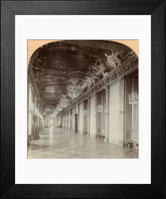 Framed Print : The Great Banqueting Hall, Royal Palace, Stockholm, Sweden, 1901. Creator: Keystone View Company Framed Print : The Great Banqueting Hall, Royal Palace, Stockholm, Sweden, 1901. Creator: Keystone View Company