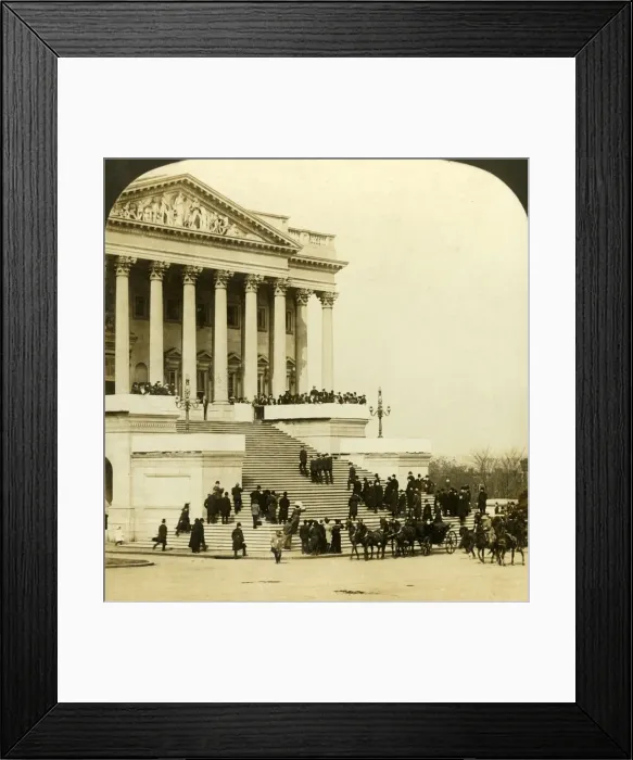 Framed Print : Arrival at Capitol... Inauguaration of Roosevelt, Washington, 1905. Creator: HC White Framed Print : Arrival at Capitol... Inauguaration of Roosevelt, Washington, 1905. Creator: HC White