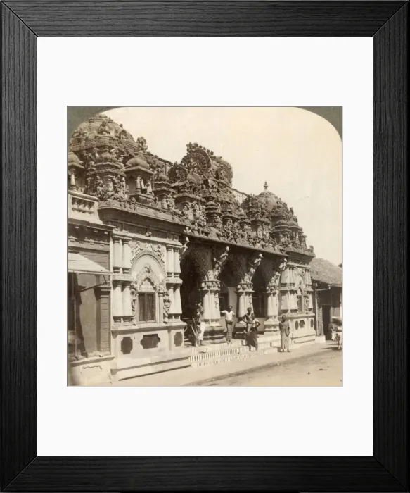 Framed Print : Exquisitely carved ornamentation of a Hindu Buddhist Temple, Colombo, Ceylon, 1902 Framed Print : Exquisitely carved ornamentation of a Hindu Buddhist Temple, Colombo, Ceylon, 1902