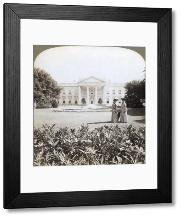 Framed Print : The White House, the historic residence of the Nations Chief - north front-Washington, D Framed Print : The White House, the historic residence of the Nations Chief - north front-Washington, D