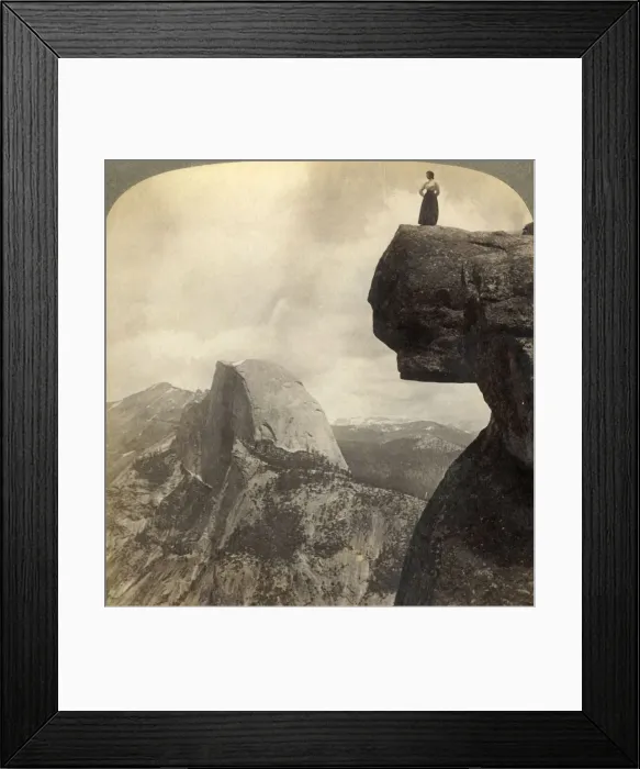 Framed Print : Overlooking Natures Grandest Scenery - from Glacier Point (N. E. ) Yosemite Valley, Cal