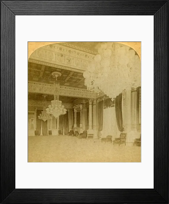 Framed Print : East Room in Presidents Mansion, Washington, D. C. (U. S. A. ), 1900. Creator: Unknown Framed Print : East Room in Presidents Mansion, Washington, D. C. (U. S. A. ), 1900. Creator: Unknown