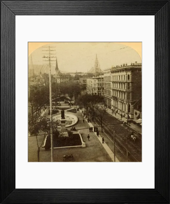 Framed Print : Victoria Square, Montreal, Canada, 1904. Creator: Unknown