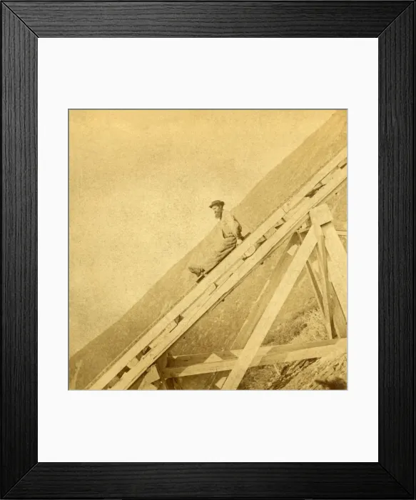 Framed Print : Coasting, Mt. Washington Railway, c1900. Creator: Kilburn Brothers Framed Print : Coasting, Mt. Washington Railway, c1900. Creator: Kilburn Brothers