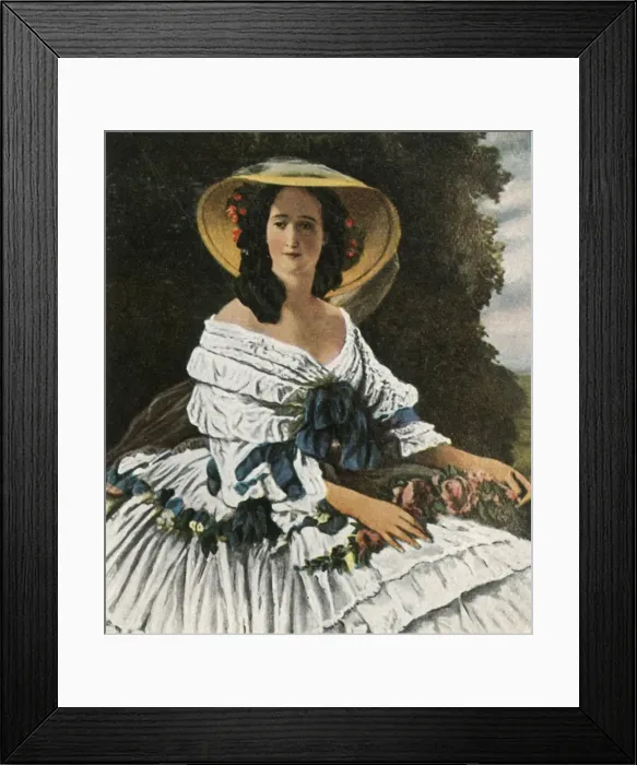 Framed Print : Empress Eugenie, (1936). Creator: Unknown Framed Print : Empress Eugenie, (1936). Creator: Unknown