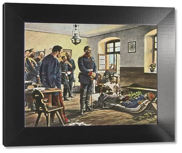 Crown Prince Friedrich Wilhelm with the body of General Douay, 4 August 1870, (1936)