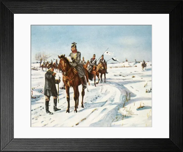 Framed Print : Reconnaissance riders, 1870 / 71, (1936). Creator: Unknown Framed Print : Reconnaissance riders, 1870 / 71, (1936). Creator: Unknown