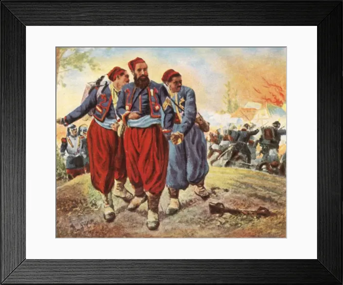 Framed Print : Captive Turks at Worth, 6 August 1870, (1936). Creator: Unknown Framed Print : Captive Turks at Worth, 6 August 1870, (1936). Creator: Unknown