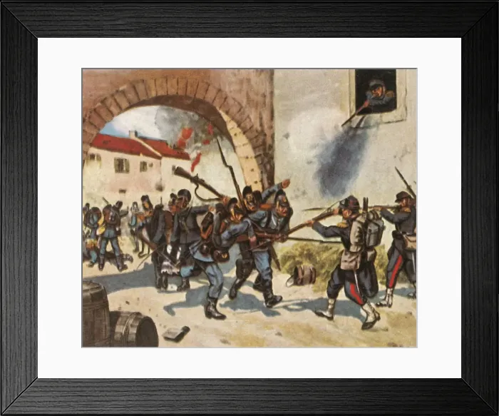Framed Print : The Battle of Sedan, 1 September 1870, (1936). Creator: Unknown Framed Print : The Battle of Sedan, 1 September 1870, (1936). Creator: Unknown