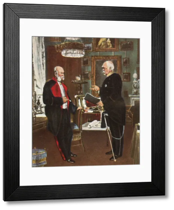 Framed Print : Emperor and Chancellor, 1871, (1936). Creator: Unknown Framed Print : Emperor and Chancellor, 1871, (1936). Creator: Unknown