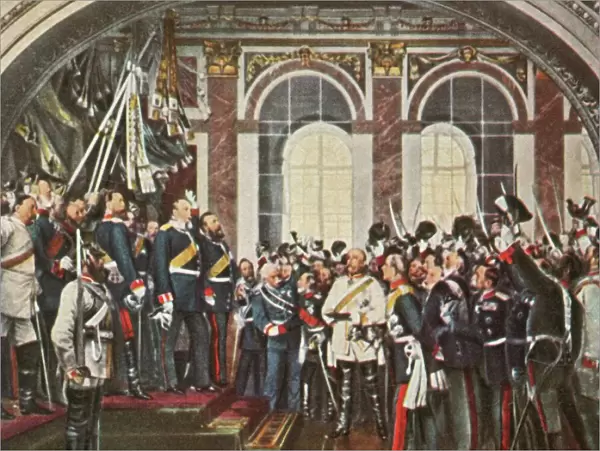 The Proclamation of the German Empire at Versailles, 18 January 1871, (1936). Creator: Unknown