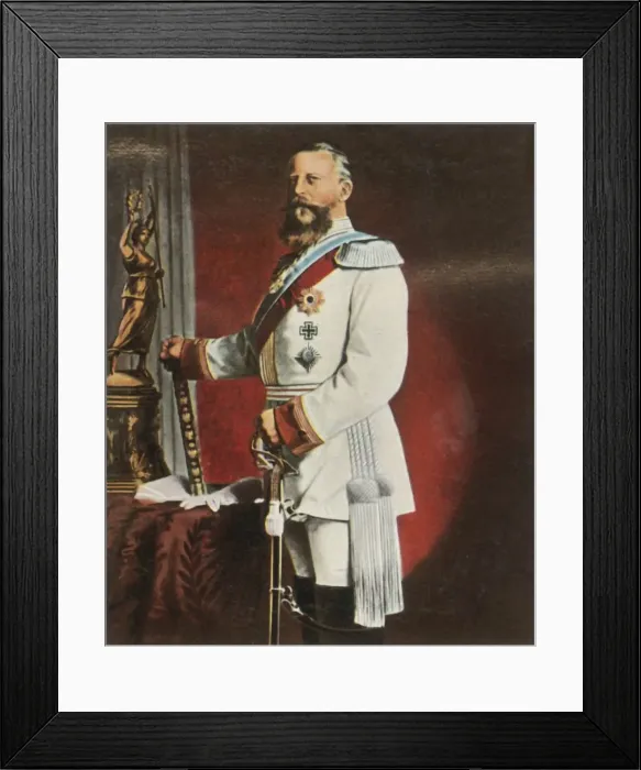 Framed Print : Emperor Frederick III, c1888, (1936). Creator: Unknown Framed Print : Emperor Frederick III, c1888, (1936). Creator: Unknown
