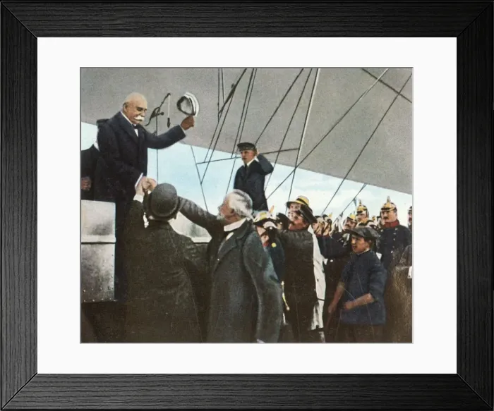 Framed Print : Count Zeppelin, 1908, (1936). Creator: Unknown Framed Print : Count Zeppelin, 1908, (1936). Creator: Unknown