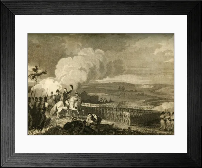 Framed Print : The Battle of Waterloo, (18 June 1815), 1816 Creator: Unknown Framed Print : The Battle of Waterloo, (18 June 1815), 1816 Creator: Unknown