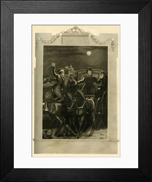 Framed Print : The Capture of Buonapartes Carriage, (18 June 1815), 1816. Creator: Unknown Framed Print : The Capture of Buonapartes Carriage, (18 June 1815), 1816. Creator: Unknown