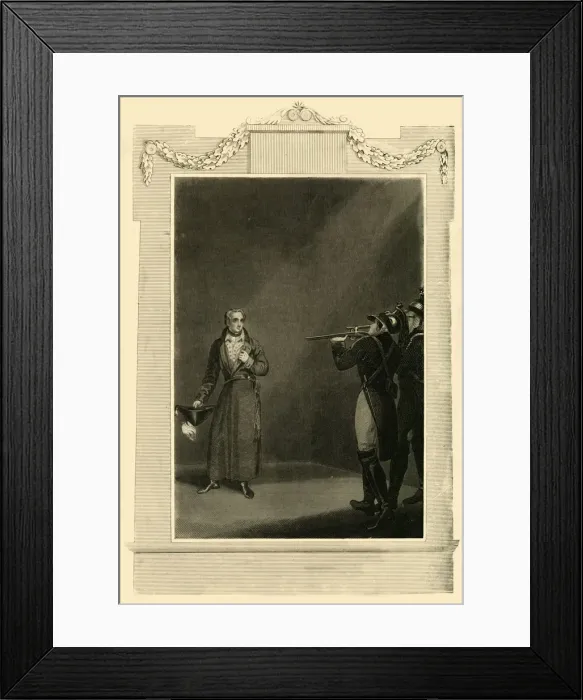 Framed Print : The Death of Murat, (1815), 1816. Creator: Unknown Framed Print : The Death of Murat, (1815), 1816. Creator: Unknown