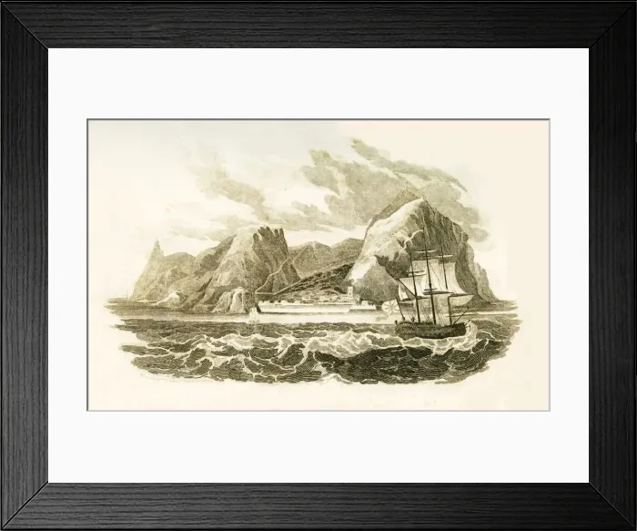 Framed Print : The Island of St. Helena, 1816. Creator: Unknown Framed Print : The Island of St. Helena, 1816. Creator: Unknown