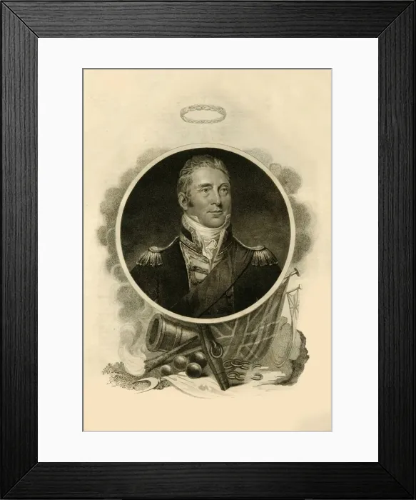 Framed Print : Lord Exmouth, (1757-1833), 1816. Creator: Unknown Framed Print : Lord Exmouth, (1757-1833), 1816. Creator: Unknown
