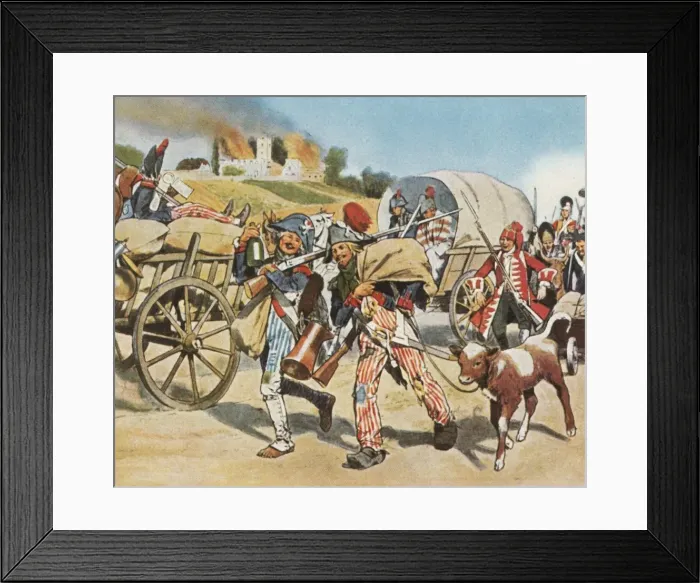Framed Print : Soldiers of the French Revolution in the Pfalz, 1793, (1936). Creator: Unknown Framed Print : Soldiers of the French Revolution in the Pfalz, 1793, (1936). Creator: Unknown