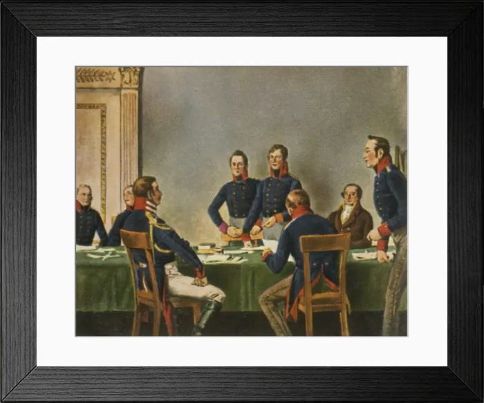 Framed Print : Meeting of the Reorganisation Commission in Konigsberg, 9 July 1807, (1936) Framed Print : Meeting of the Reorganisation Commission in Konigsberg, 9 July 1807, (1936)