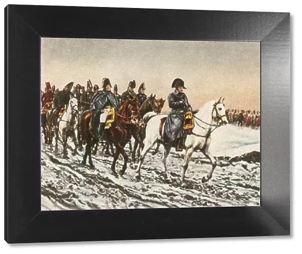 Napoleons retreat to the Berezina, 1812, (1936). Creator: Unknown