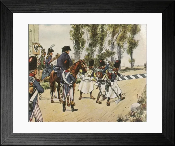 Framed Print : Napoleons troops during the war against Austria, October 1805, (1936). Creator: Unknown Framed Print : Napoleons troops during the war against Austria, October 1805, (1936). Creator: Unknown