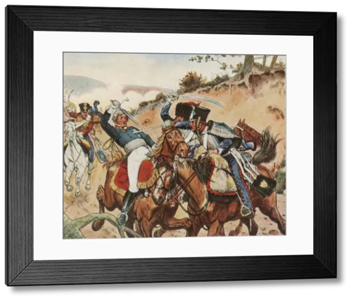 Framed Print : Heroic death of Prince Louis Ferdinand of Prussia at Saalfeld, 10 October 1806, (1936) Framed Print : Heroic death of Prince Louis Ferdinand of Prussia at Saalfeld, 10 October 1806, (1936)