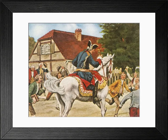 Framed Print : King Frederick and the schoolchildren of Potsdam, (1936). Creator: Unknown Framed Print : King Frederick and the schoolchildren of Potsdam, (1936). Creator: Unknown