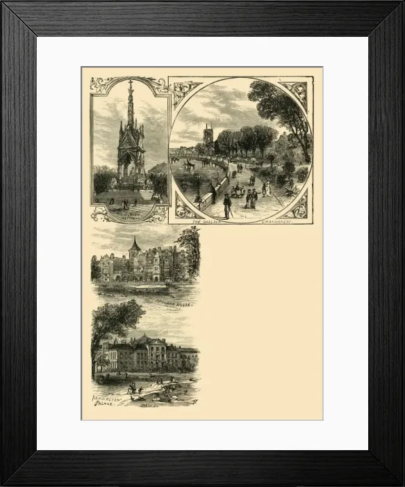 Framed Print : London. The Western Suburbs, c1876. Creator: Unknown Framed Print : London. The Western Suburbs, c1876. Creator: Unknown
